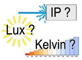 1000 - Généralités éclairage industriel : Lux - Kelvin - IP