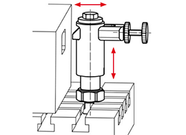 2281 - verticale spanner met mobiele spanplaat