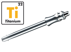 2347 - kogelstekker uit Titanium