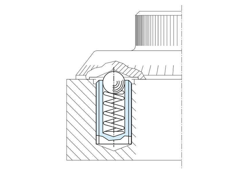 0216 - Poussoir à ressort lisse