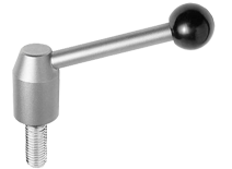 0418 - Manette indexable acier ou INOX